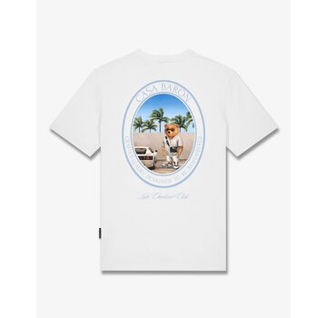 Baron Filou T-shirt SS26 Oval Backprint Filou CLXVIII White