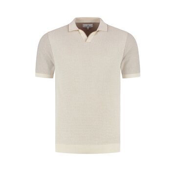 Fellows United Polo Premium Structure And Plated Front Ecru (61.3662 - 108)