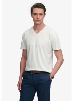 Superdry T-shirt Classic Cotton Linen Vee White (M1012391A - K3Y)