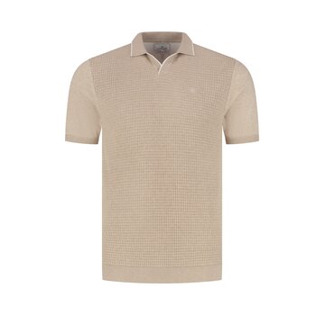Fellows United Polo Premium Structure And Plated Front Beige (61.3662 - 146)