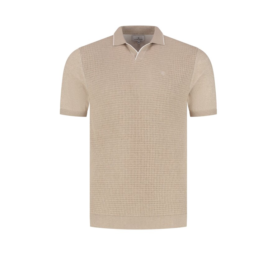 Fellows United Polo Premium Structure And Plated Front Beige (61.3662 - 146)