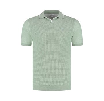 Fellows United Polo Premium Structure And Plated Front Light Green (61.3662 - 178)