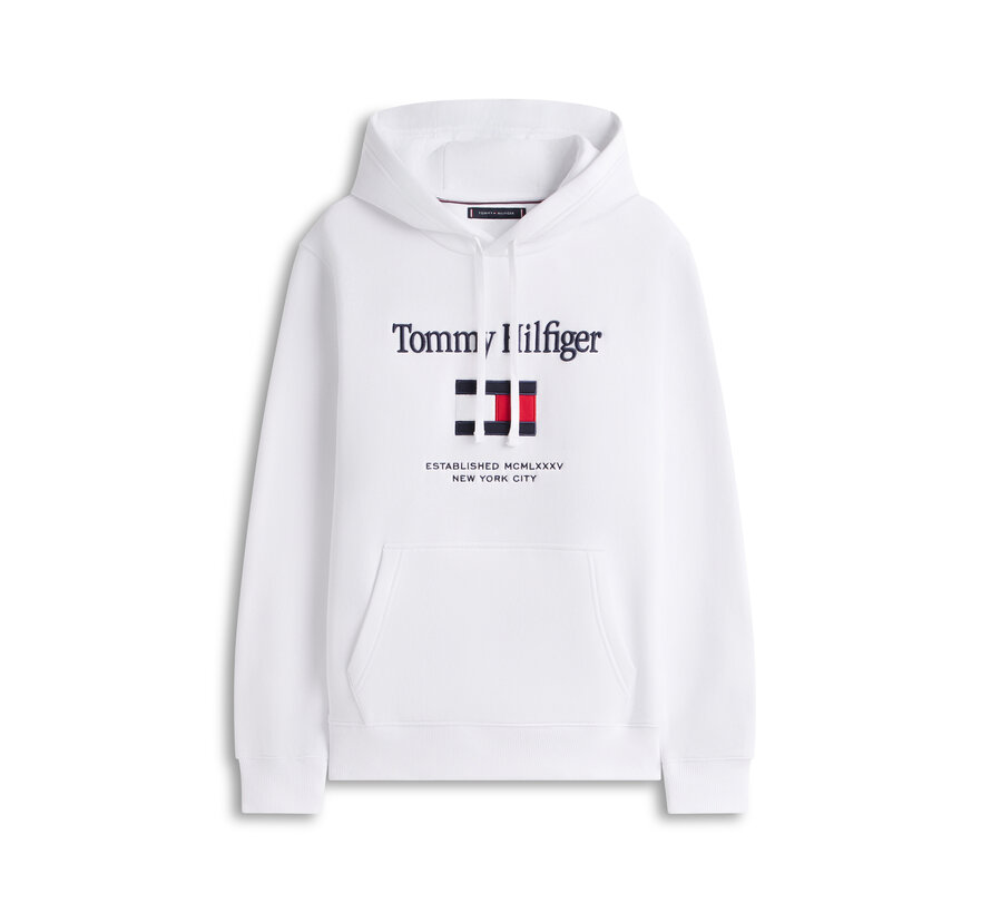 Hooded Sweater Embro Flag White (MW0MW42735 - YBR)