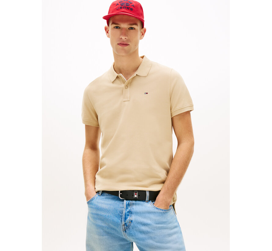 Polo TJM Slim Placket Gentle Gold (DM0DM20676 - AB9)