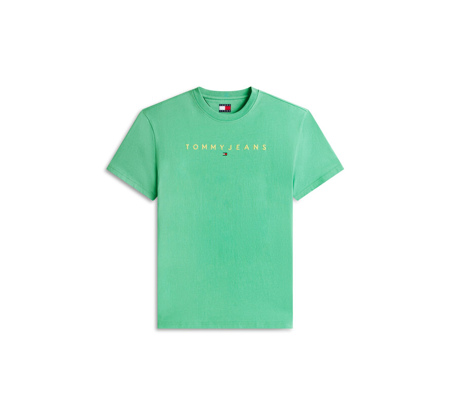 Linear T-shirt Logo Embroidery Jersey Green (DM0DM207440 -  0H9)