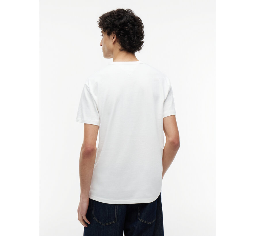 T-shirt  TJM Regular Fit Badge Ecru (DM0DM20322 - YBL)