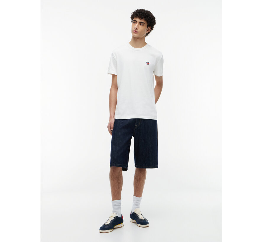 T-shirt  TJM Regular Fit Badge Ecru (DM0DM20322 - YBL)