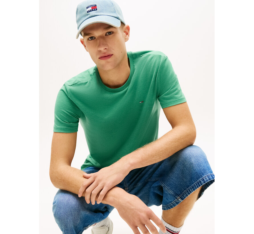 T-shirt Tommy Flag Extra Slim Jersey Green (DM0DM20363 - L5Y)