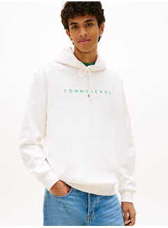 Tommy Hilfiger Hooded Sweater Linear Logo Embroidery White (DM0DM20746 - L5Y)