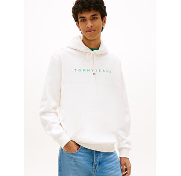 Tommy Hilfiger Hooded Sweater Linear Logo Embroidery White (DM0DM20746 - L5Y)