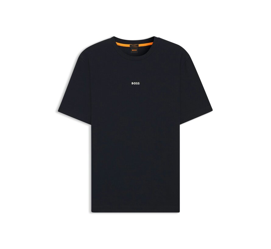 Orange T-shirt Stretch-Cotton With Logo Print Dark Blue (50473278 - 404)