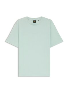 HUGO BOSS Orange T-shirt Stretch-Cotton With Logo Print Aqua (50473278 - 447)
