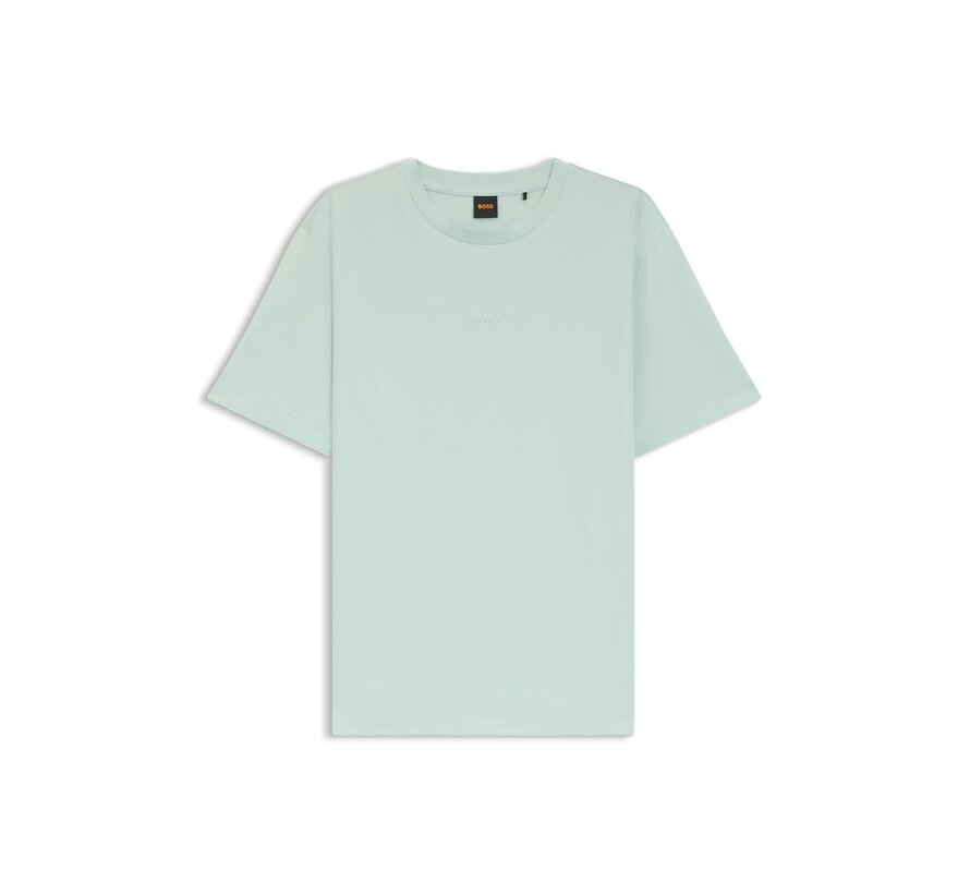 Orange T-shirt Stretch-Cotton With Logo Print Aqua (50473278 - 447)