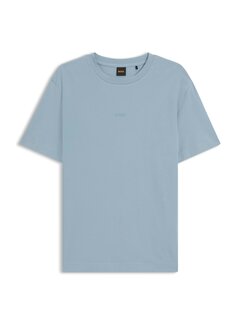 HUGO BOSS Hugo Boss Orange T-shirt Stretch-Cotton With Logo Print Pastel Blue (50473278 - 458)