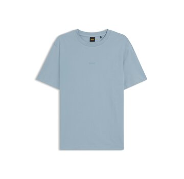 HUGO BOSS Orange T-shirt Stretch-Cotton With Logo Print Pastel Blue (50473278 - 458)