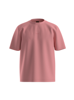 HUGO BOSS Orange T-shirt Stretch-Cotton With Logo Print Pastel Red (50473278 - 632)