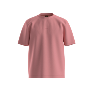 HUGO BOSS Orange T-shirt Stretch-Cotton With Logo Print Pastel Red (50473278 - 632)