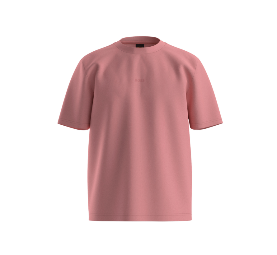 Orange T-shirt Stretch-Cotton With Logo Print Pastel Red (50473278 - 632)