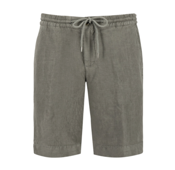 Alberto Korte Broek House-K Pure Linen Military (6137 1528 - 680)