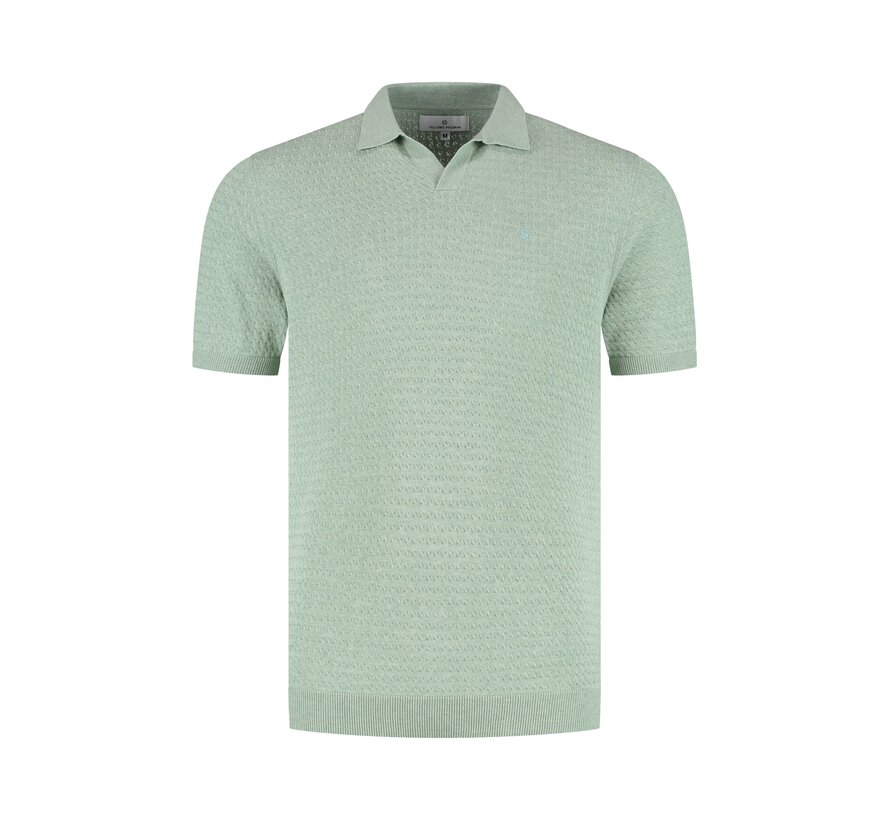 Polo Knitted Premium Micro Cable Light Green (61.3663 - 178)