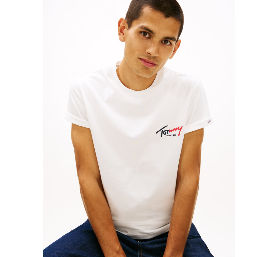 Tommy Hilfiger Jeans T-shirt Slim Fit Ecru (DM0DM22538 - YBL)