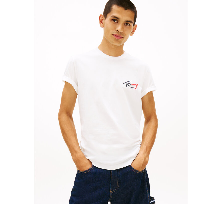 Tommy Hilfiger Jeans T-shirt Slim Fit Ecru (DM0DM22538 - YBL)