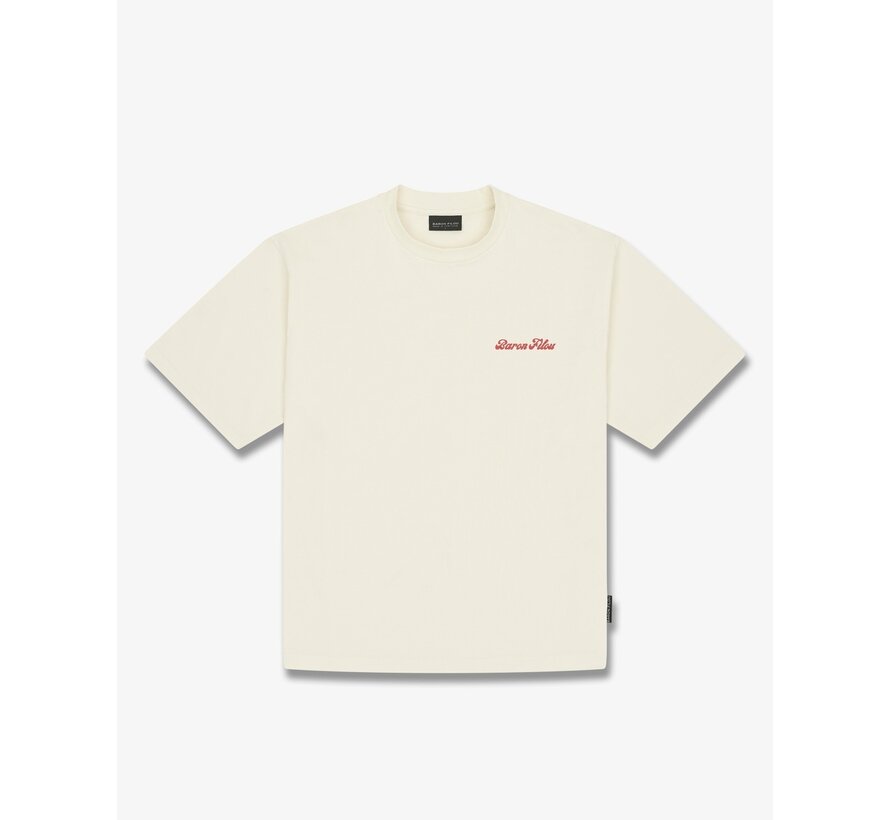Baron Filou T-shirt SS26 Oversized Backprint Lobster Gang Off-White
