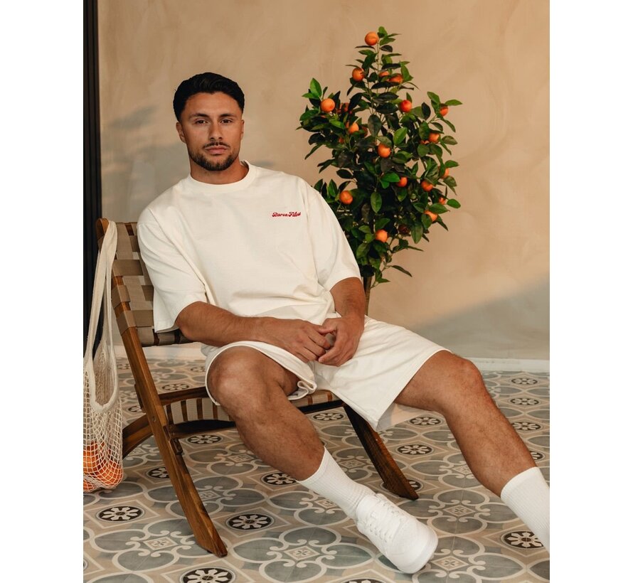 Baron Filou T-shirt SS26 Oversized Backprint Lobster Gang Off-White