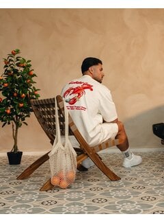 Baron Filou Baron Filou T-shirt SS26 Oversized Backprint Lobster Gang Off-White