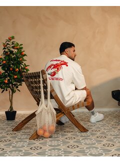 Baron Filou T-shirt SS26 Oversized Backprint Lobster Gang Off-White