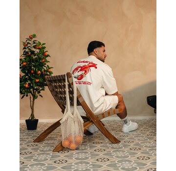 Baron Filou T-shirt SS26 Oversized Backprint Lobster Gang Off-White