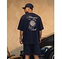 T-shirt SS26 Oversized Backprint No Rush Navy Blue