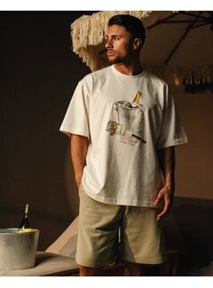 Baron Filou T-Shirt SS26 Oversized Backprint Baron Beach BIll Off-White