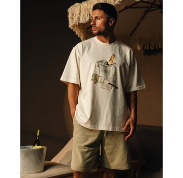 Baron Filou T-Shirt SS26 Oversized Backprint Baron Beach BIll Off-White