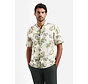 Korte Mouw Overhemd Allover Printed With Linen Green (31440385 - 050)