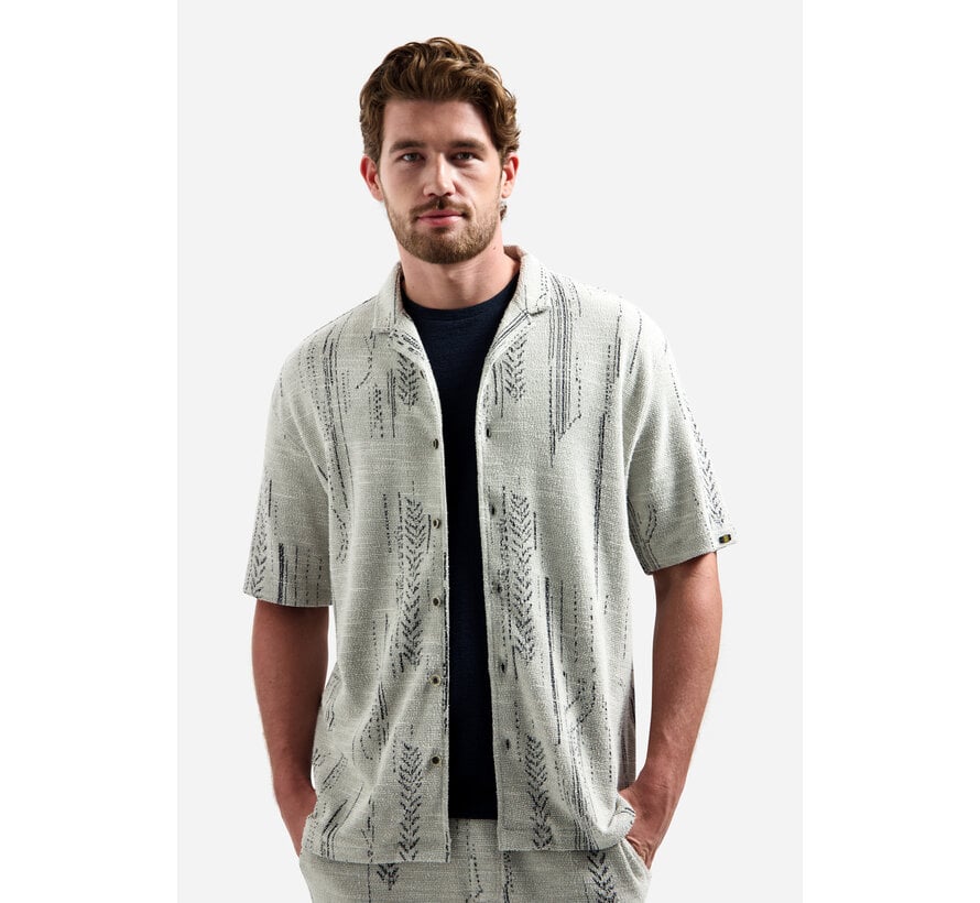 Korte Mouw Overhemd Jacquard Fancy Kit (31490307 - 013)