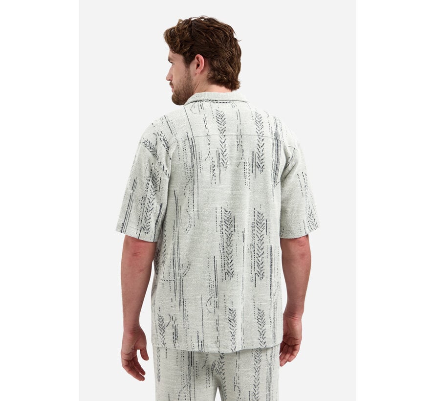 Korte Mouw Overhemd Jacquard Fancy Kit (31490307 - 013)