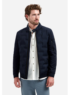 No Excess No Excess Zomerjas Short Fit Sealed Knitted Mix Night Navy (31630119 - 078)