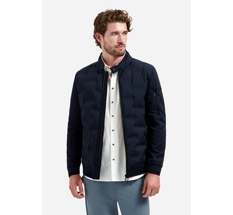 Zomerjas Short Fit Sealed Knitted Mix Night Navy (31630119 - 078)