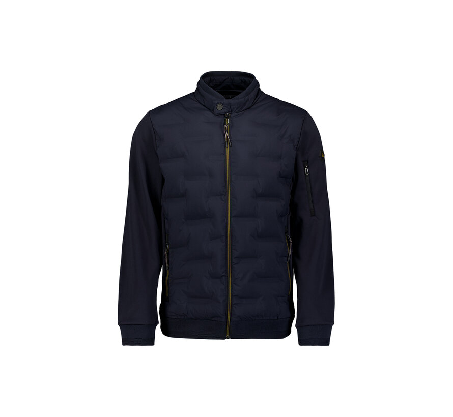 Zomerjas Short Fit Sealed Knitted Mix Night Navy (31630119 - 078)