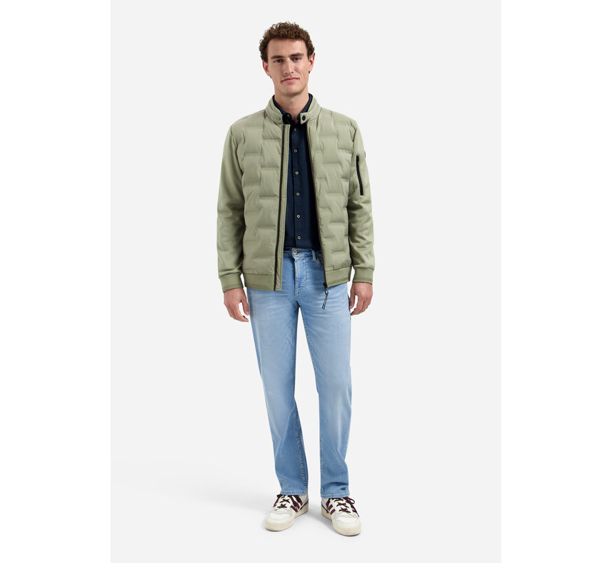 Zomerjas Short Fit Sealed Knitted Mix Night Light Army (31630119 - 177)