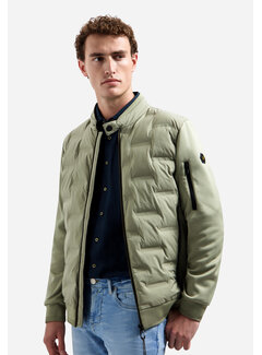 No Excess No Excess Zomerjas Short Fit Sealed Knitted Mix Night Light Army (31630119 - 177)