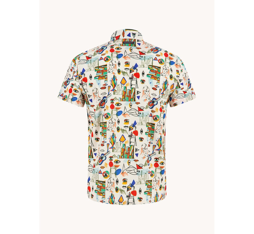 Overhemd Korte Mouw Cubist Multicolor All Color (33.067 - 073)