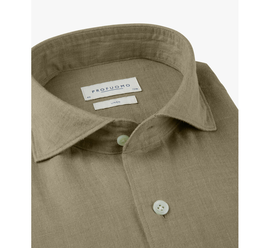 Overhemd 100% Linnen Slim Fit Cutaway M.Green (PPXH10017P)