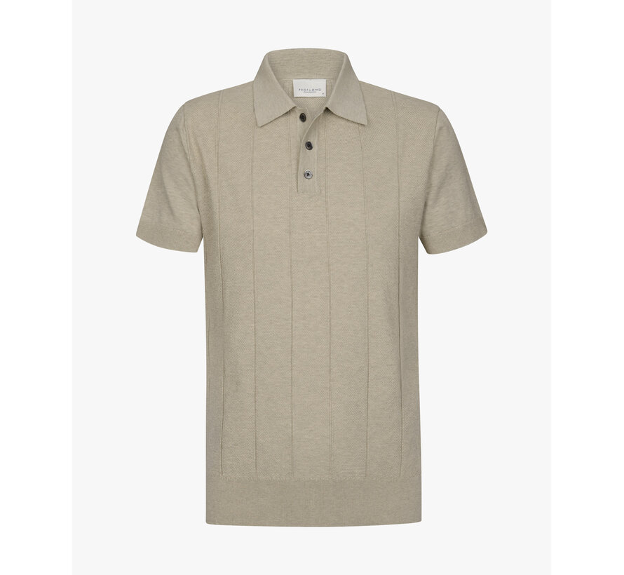 Knitted Polo Aero Ease Beige (PPXD10030E)