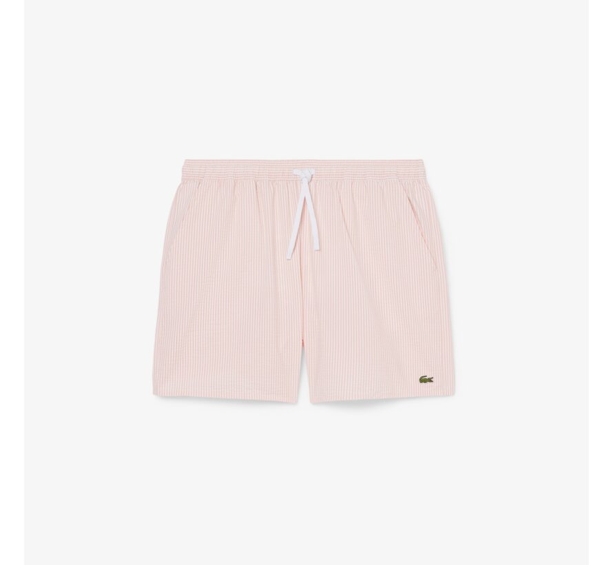 Lacoste Zwemshort Streep Roze (MH9089 - 1IZ)