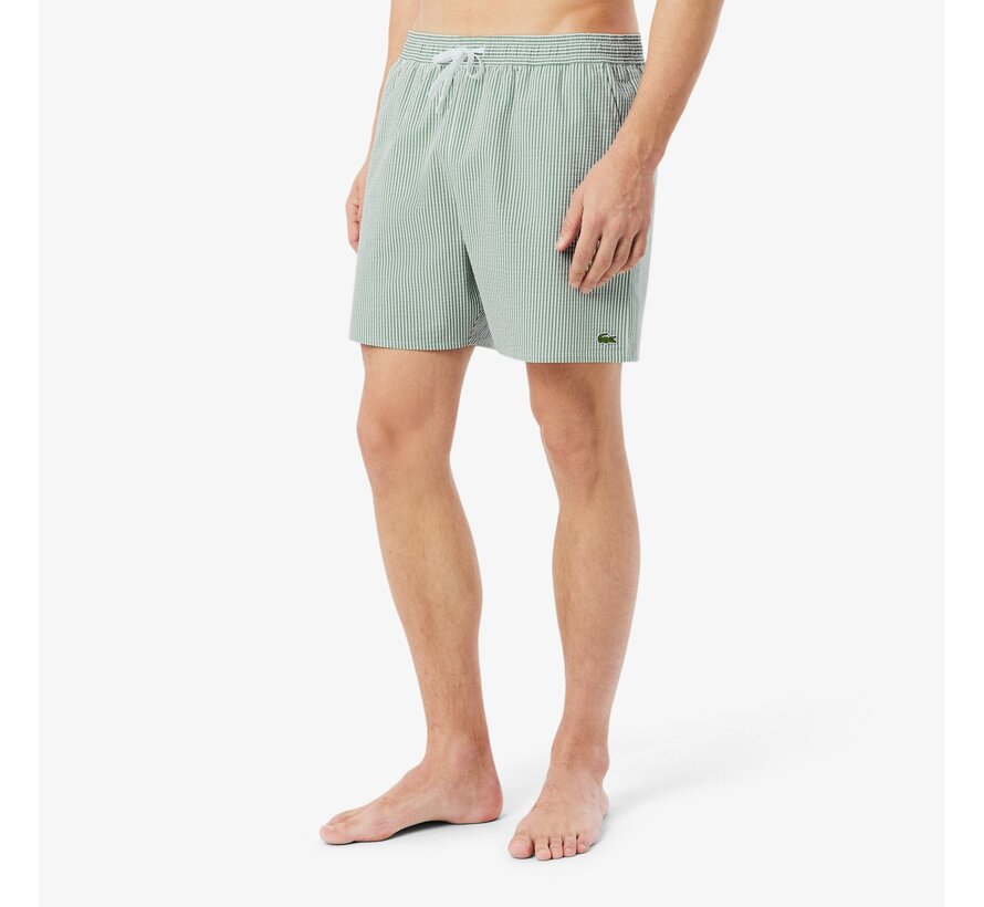 Lacoste Zwemshort Streep Groen (MH9089 - 1JA)