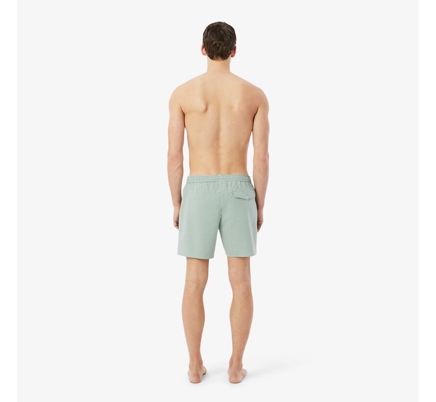 Lacoste Zwemshort Streep Groen (MH9089 - 1JA)