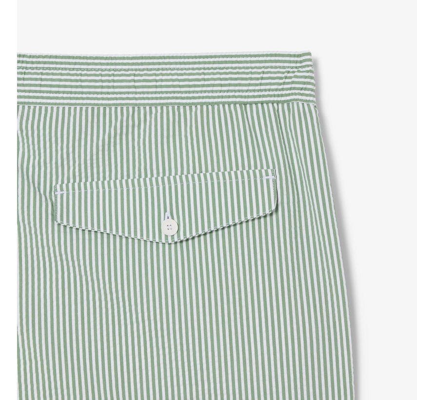 Lacoste Zwemshort Streep Groen (MH9089 - 1JA)