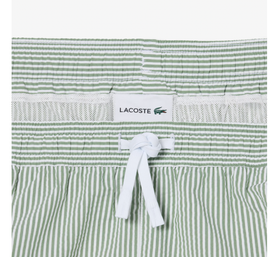 Lacoste Zwemshort Streep Groen (MH9089 - 1JA)